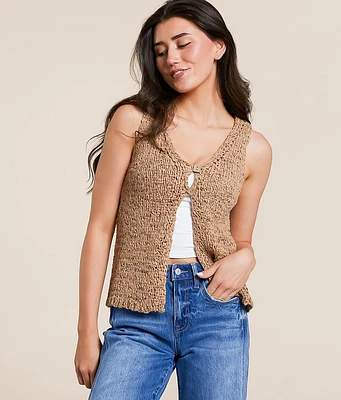 Blu Pepper Open Weave Tank Top
