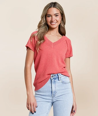 Blu Pepper Exposed Seam Sweater