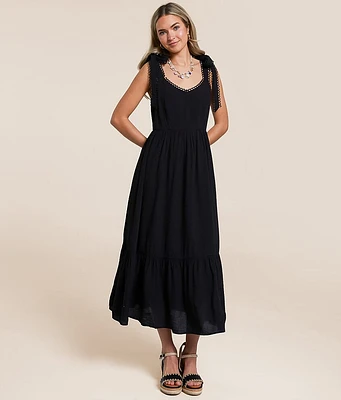 Blu Pepper Tiered Midi Dress