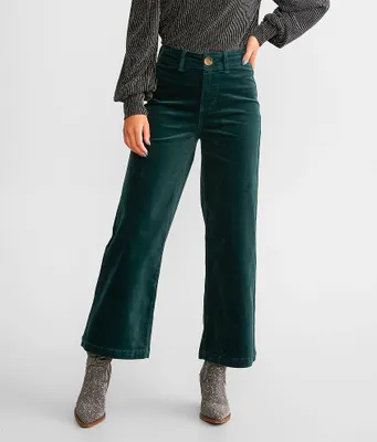 BBJ High Rise Cropped Wide Leg Corduroy Pant