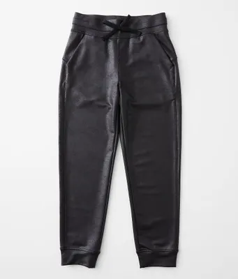 Girls - Modish Rebel Faux Leather Joggers