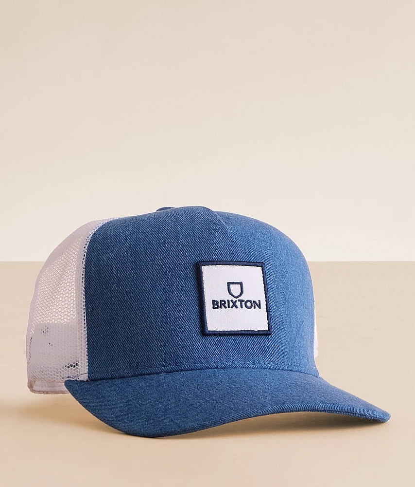 Brixton Alpha Block Denim Trucker Hat