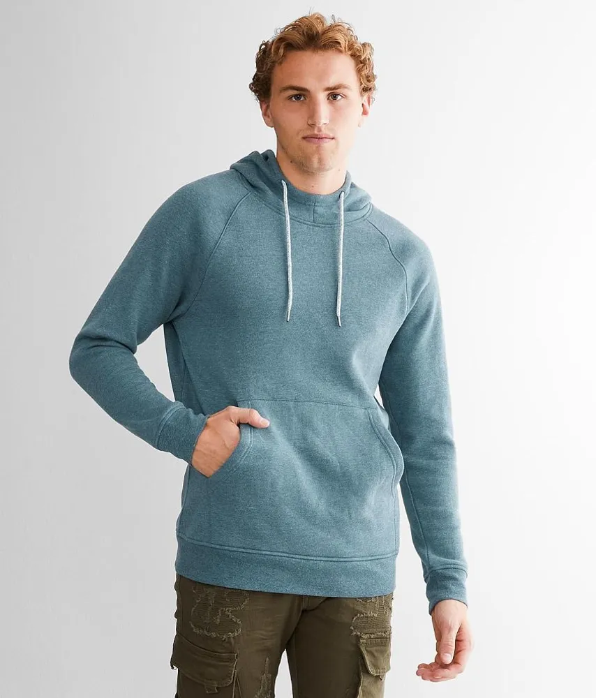 Mock Neck Hooded Sweatshirt