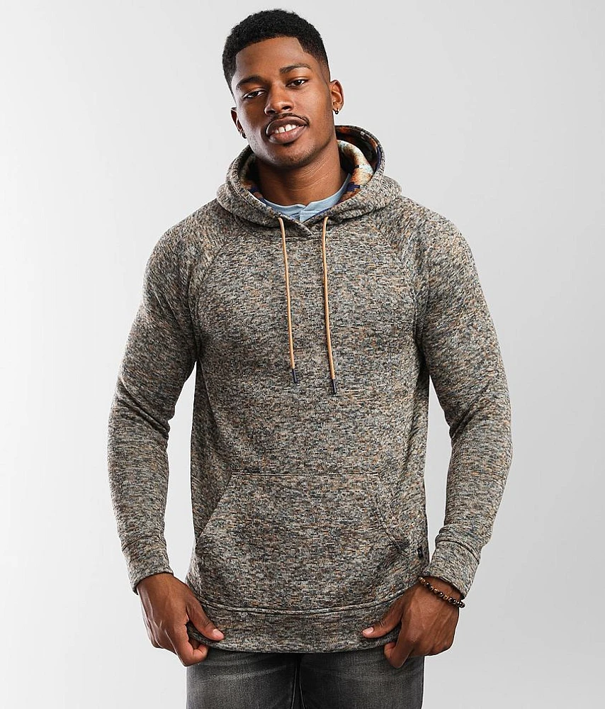 Marled Knit Hooded Sweatshirt