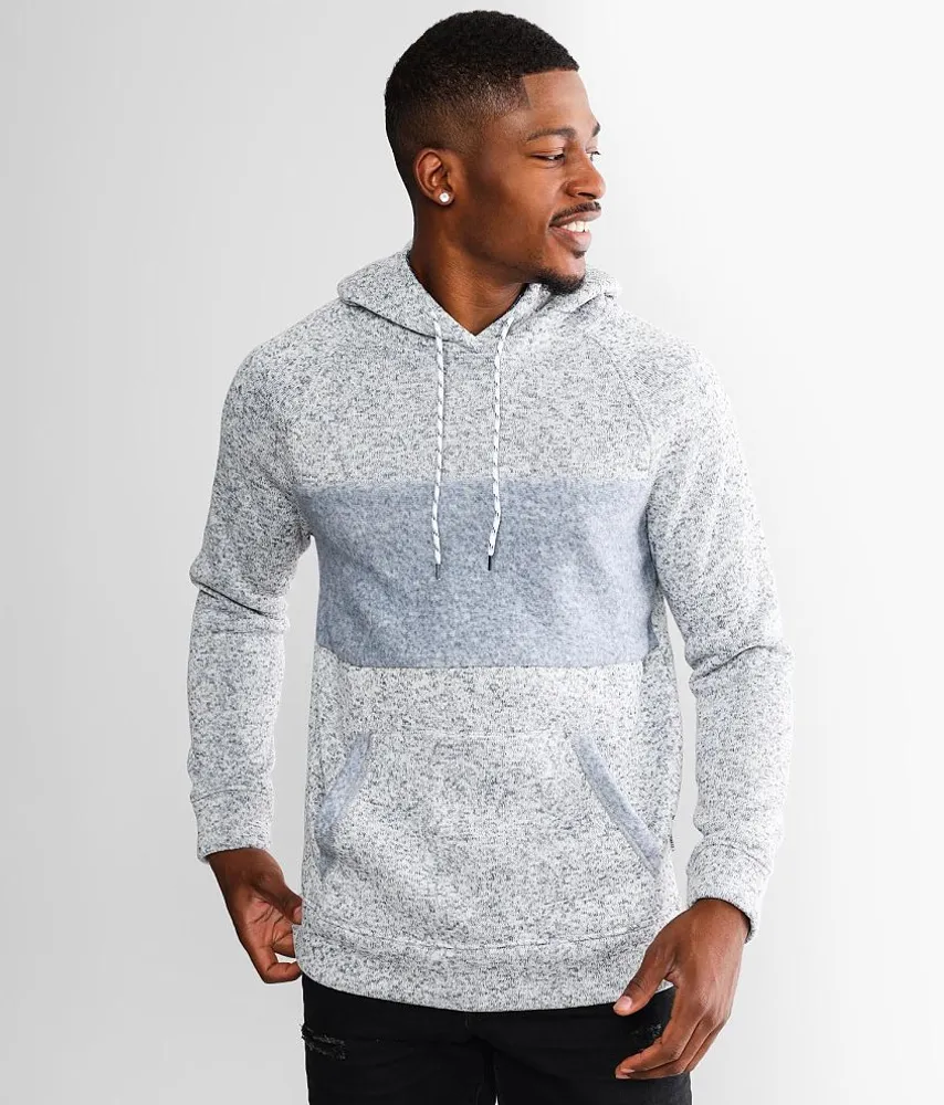 Staggered Hooded Sweatshirt