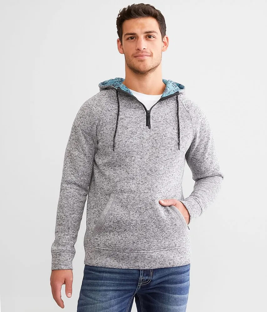 Quarter Zip Hooded Sweatshirt