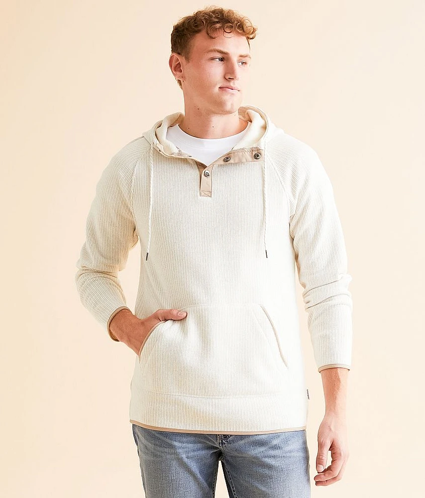 Cozy Henley Hooded Sweatshirt