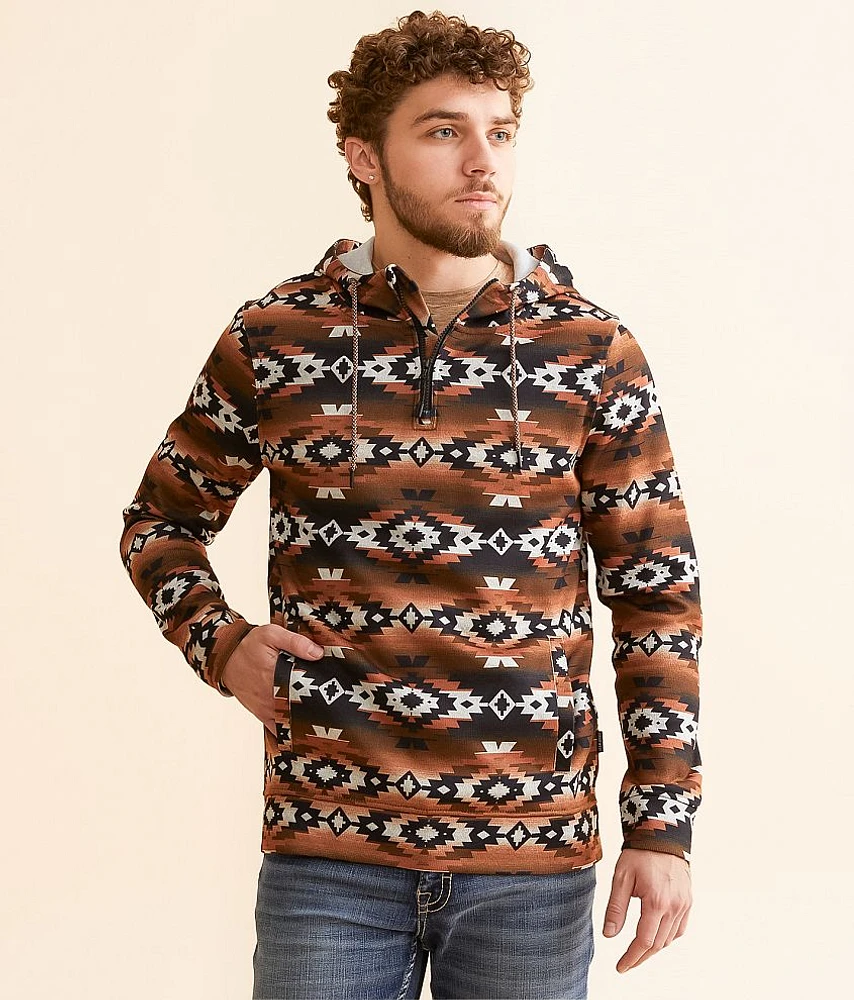 Southwestern Quarter Zip Hooded Sweatshirt