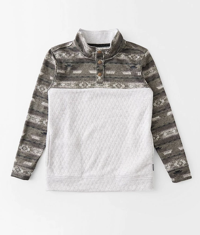 Boys - Western Quilted Quarter Snap Pullover