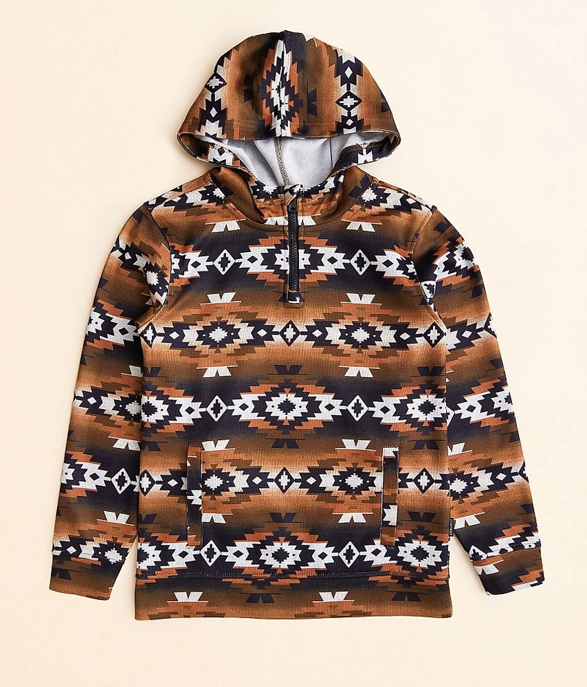 Boys - Southwestern Quarter Zip Hooded Sweatshirt