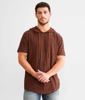 Nova Industries Long Body Hooded T-Shirt