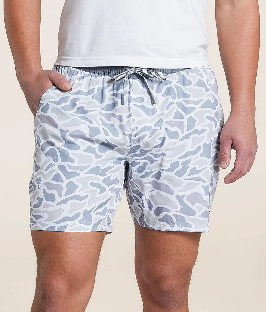 White Camo Athletic Stretch Short