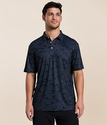 BURLEBO Camo Performance Polo