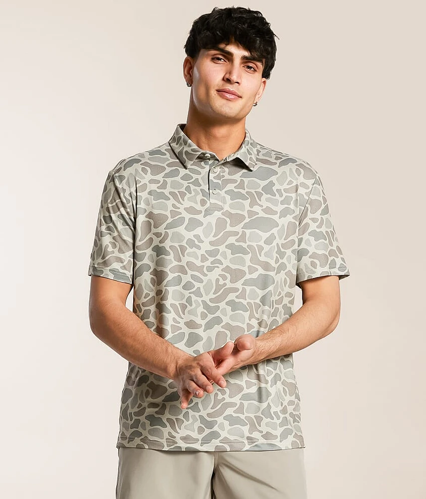 Classic Deer Camo Performance Polo