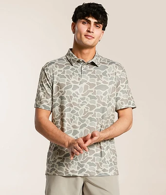 BURLEBO Classic Deer Camo Performance Polo