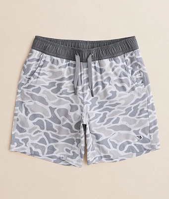 Boys - BURLEBO Camo Athletic Stretch Short