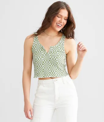 Billabong Checkered Notch Tank Top