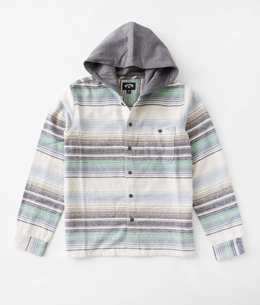 Boys - Baja Flannel Hooded Shirt