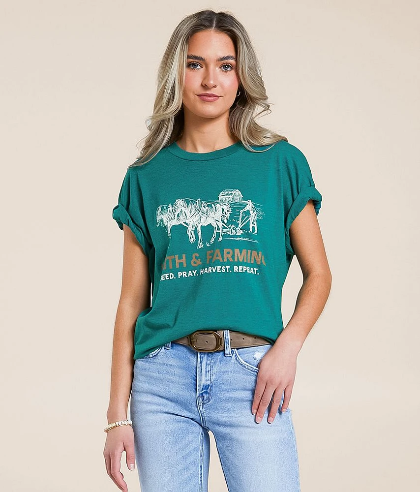 Modish Rebel Faith & Farming T-Shirt