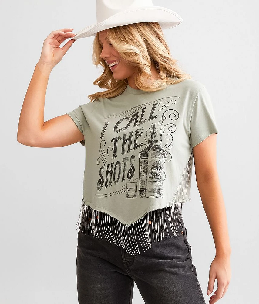 I Call The Shots Cropped T-Shirt