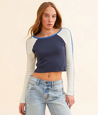 FITZ + EDDI Color Block Raglan Top