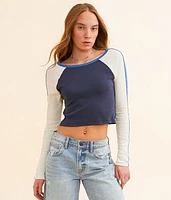FITZ + EDDI Color Block Raglan Top
