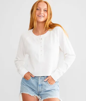 FITZ + EDDI Waffle Knit Henley