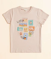 Girls - Modish Rebel Western Stamps T-Shirt