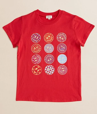 Girls - Modish Rebel Smiley T-Shirt