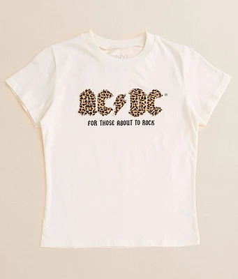 Girls - The Vinyl Icons AC/DC Leopard Band T-Shirt