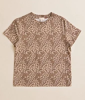 Girls - Gilded Intent Washed Leopard T-Shirt