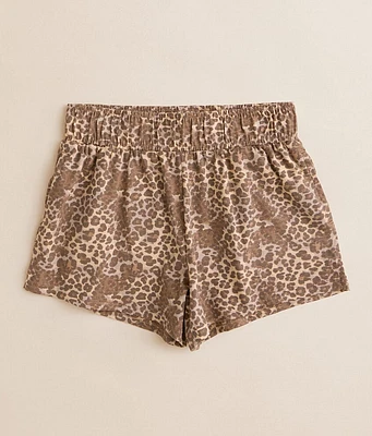 Girls - Gilded Intent Washed Leopard Short
