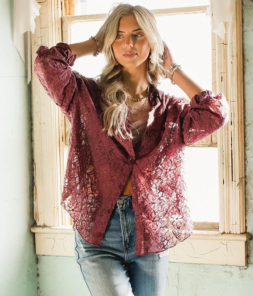 Gimmicks Sheer Lace Blouse