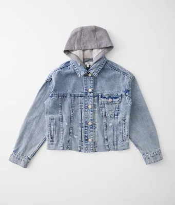Girls - BKE Hooded Denim Jacket