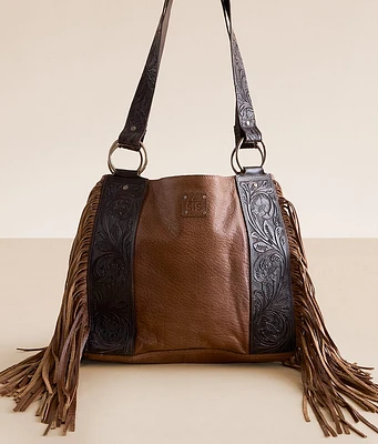 STS Boho Cowgirl Large Fringe Tote