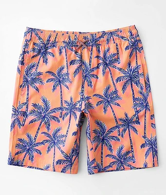 Boys - Departwest Palm Tree Stretch Swim Trunks