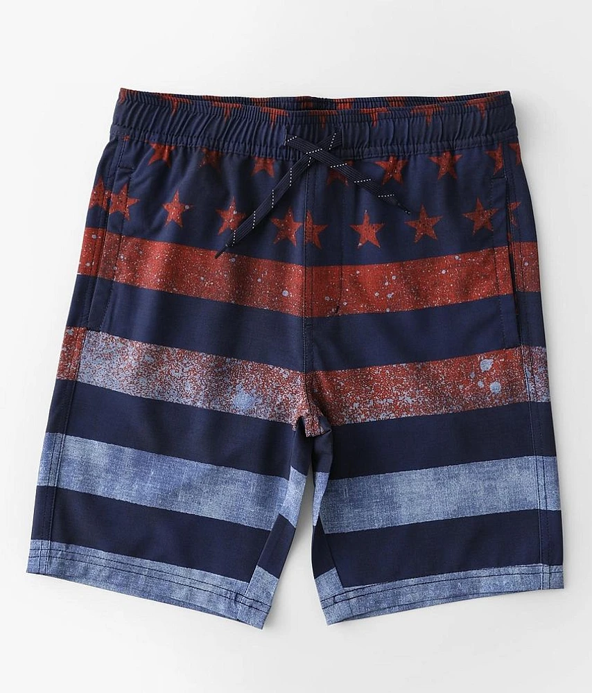 Boys - Stars & Stripes Stretch Swim Trunks