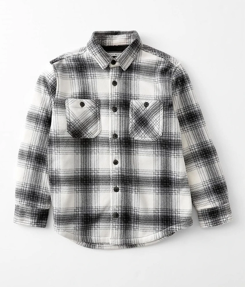Boys - Plaid Fleece Shacket