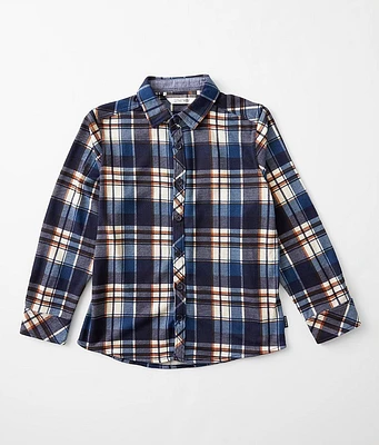 Boys - Departwest Plaid Knit Shirt