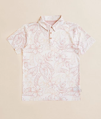 Boys - Departwest Tropical Floral Performance Polo