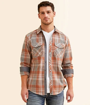 BKE Brushed Plaid Athletic Shirt