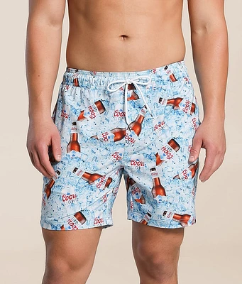 Valor Coors Light Cooler Stretch Swim Trunks