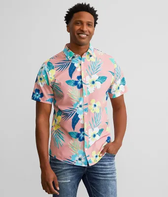 Departwest Tropical Print Performance Stretch Shirt