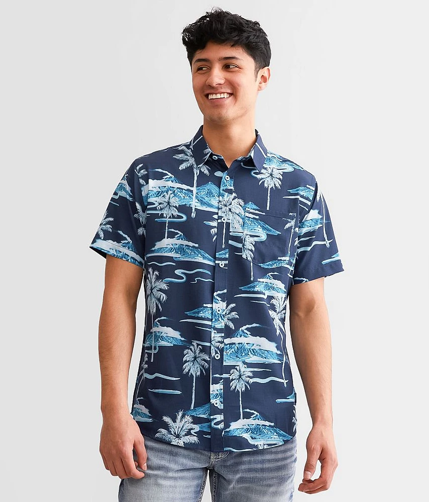 Tropical Ripstop Performance Stretch Shirt