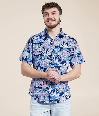 Departwest Tropical Seersucker Athletic Performance Shirt