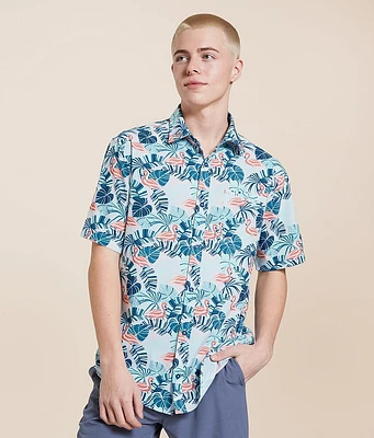 Departwest Flamingo Athletic Performance Stretch Shirt