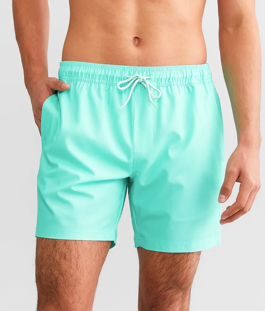 Departwest Solid Stretch Swim Trunks