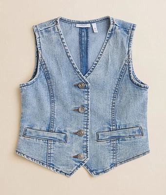 Girls - Willow & Root Washed Denim Stretch Vest