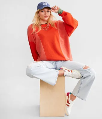 Gilded Intent Pieced Reverse Fleece Pullover - One Size