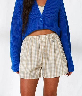 33 Coastal Gingham Lace Boxer Short